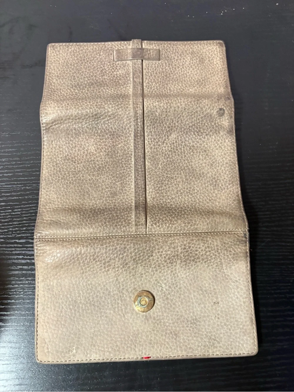 Hammitt Los Angeles Gray Pebbled Leather Continental Wallet